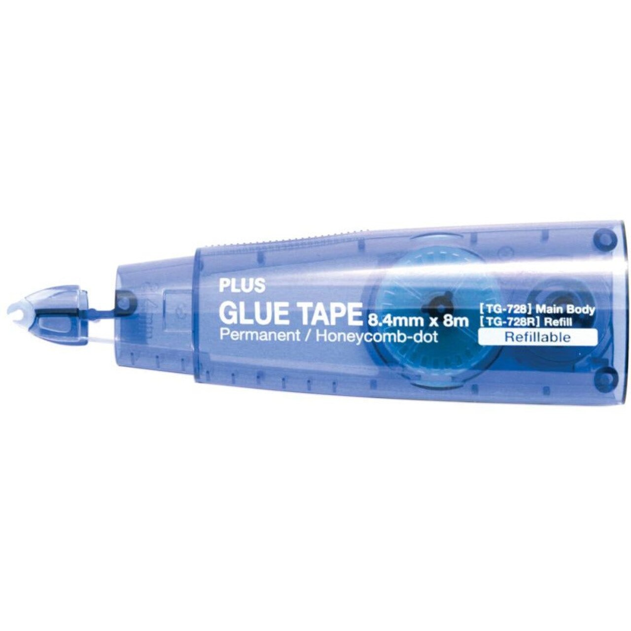Plus Small Glue Tape Refill .33"X26' (fits Blue TG-728) Permanent Adhesive